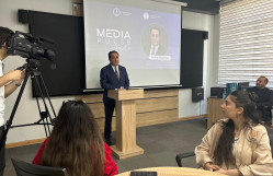 BDU-da “MediaPulse” təcrübə proqramının növbəti qonağı AzTV-nin sədr müavini Rafiq Həşimov olub