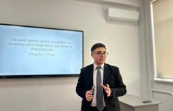 Bakı Dövlət Universitetində (BDU) “BDU könüllüləri” təşkilatının təşəbbüsü ilə “Urban Talks” layihəsi çərçivəsində “Davamlı şəhər turizmi modelləri və Azərbaycanın kiçik tarixi şəhərlərinə inteqrasiyası” mövzusunda görüş keçirilib
