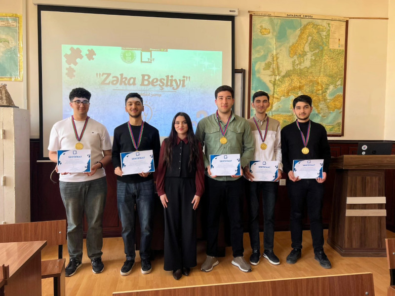 Bakı Dövlət Universitetinin (BDU) Coğrafiya fakültəsi Tələbə Gənclər Təşkilatının (TGT) təşkilatçılığı ilə “Zəka Beşliyi” adlı intellektual yarış keçirilib.