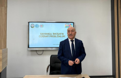 BDU-da “Dayanıqlı inkişafın coğrafi problemləri” mövzusunda ustad dərsi keçirilib