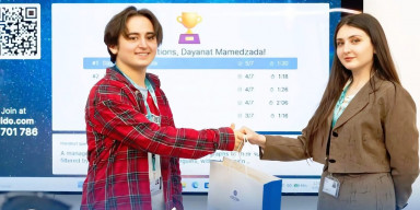 Amin Nəsibli və Gülya Rəsulova “Şəhər inkişafı üçün veb-əsaslı Coğrafi İnformasiya Sistemləri (GIS) həlləri” mövzusunda infosesiyada iştirak etmişlər.