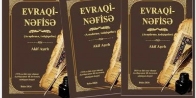 "Evraqi-nəfisə" (araşdırma, tədqiqatlar) kitabı nəşr olunub