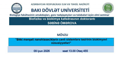 Səbinə Ömərova  elmi seminarda məruzə ilə çıxış edəcək