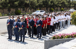 "Tarixin izi ilə: yaddaşımız gələcəyimizdir” V gənclər düşərgəsinin açılışı olub