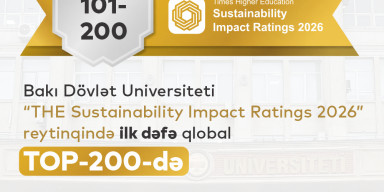 BDU “THE Sustainability Impact Ratings 2026” reytinqində ilk dəfə qlobal TOP 200-də qərarlaşdı