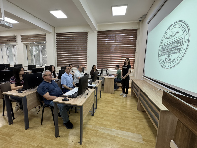 Tələbələrin istehsalat təcrübəsinin yekunlarına dair dinlənmə keçirilib