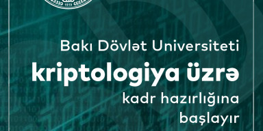 BDU kriptologiya üzrə kadr hazırlığına başlayır