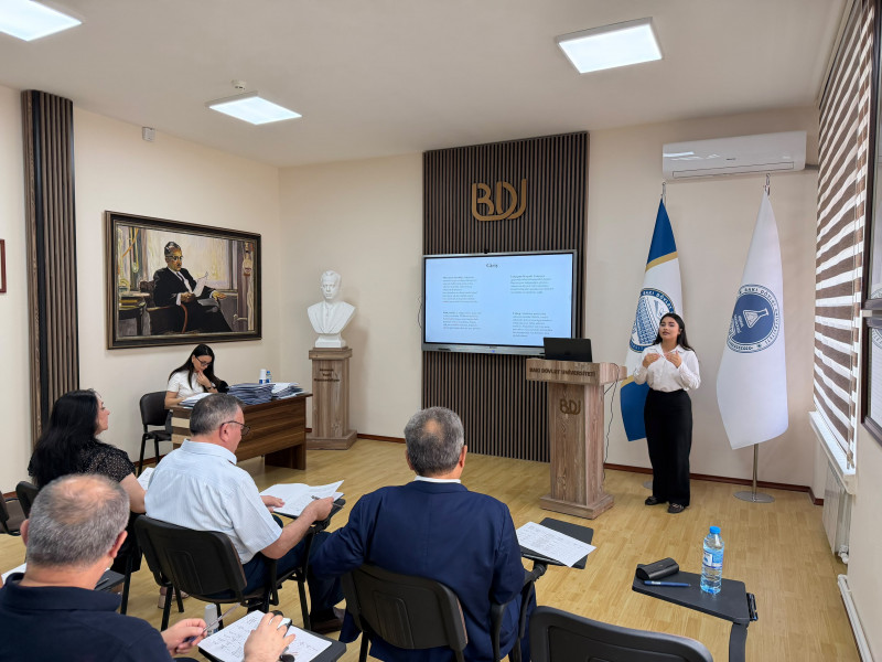 Kimya fakültəsində bakalavriatura səviyyəsi üzrə buraxılış işlərinin müdafiəsinə başlanılmışdır