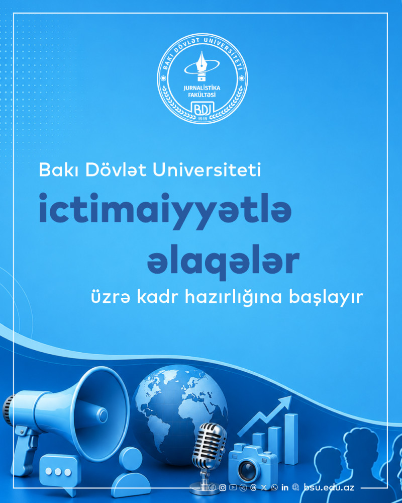 BDU ictimaiyyətlə əlaqələr üzrə kadr hazırlığına başlayır