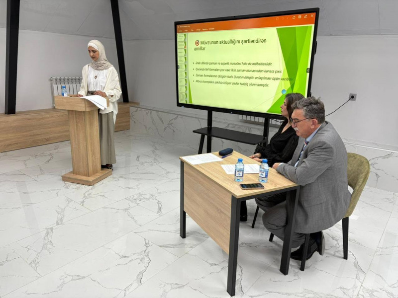 “Ərəb ədəbi və Qurandafeilin zaman formaları”