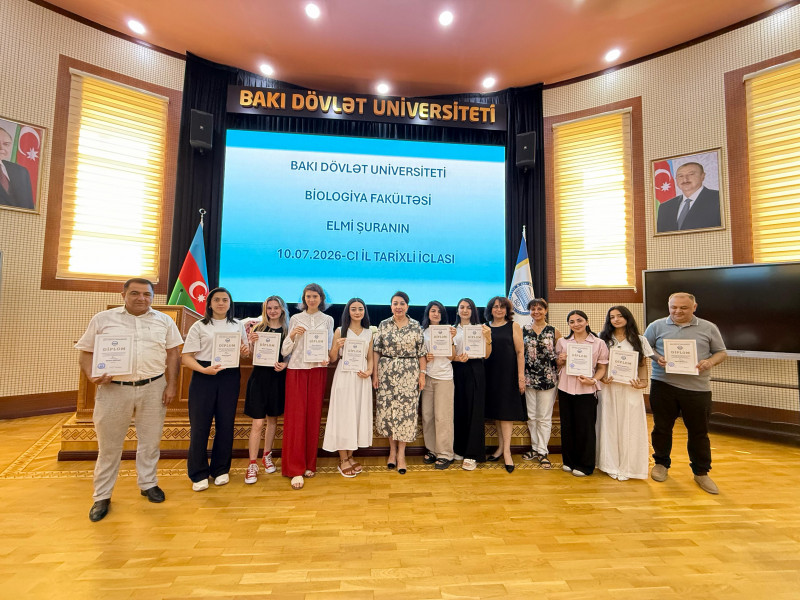 Biologiya fakültəsində IV Respublika Olimpiadasının qalibləri təltif olunub