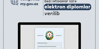 BDU-da bakalavr səviyyəsində bəzi ixtisaslar üzrə elektron diplomlar verilib