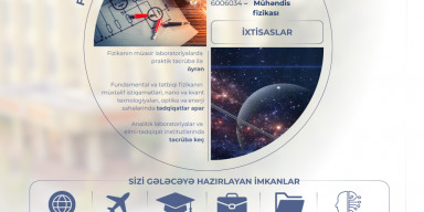 BDU-nun Fizika fakültəsində 3 ixtisas üzrə tələbə qəbulu aparılır
