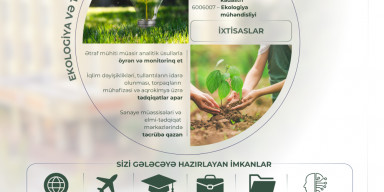 BDU-nun Ekologiya və torpaqşünaslıq fakültəsini seçmək istəyən abituriyentlərin diqqətinə!