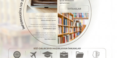 BDU-nun İnformasiya və sənəd menecmenti fakültəsinə 2 ixtisas üzrə tələbə qəbulu aparılır
