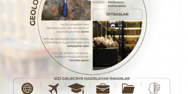 BDU-nun Geologiya fakültəsini seçmək istəyən abituriyentlərin nəzərinə!