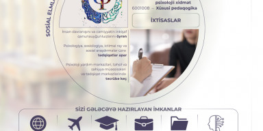 BDU-nun Sosial elmlər və psixologiya fakültəsində 6 ixtisas üzrə kadrlar hazırlanır