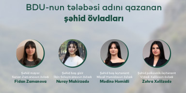 BDU-nun tələbəsi adını qazanan şəhid övladları