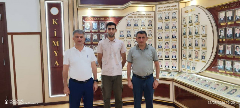Magistrantımız Satbayev adına Qazax Milli Tədqiqat Texniki Universitetinə yola salındı