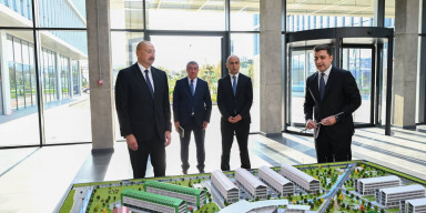 Prezident İlham Əliyev “SABAH.city” innovasiya şəhərciyinin birinci mərhələsinin açılışında iştirak edib