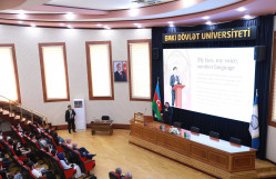 İsrailin Kaye Akademik Təhsil Kollecinin layihə rəhbəri BDU tələbələrinə mühazirə deyib