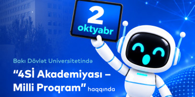 BDU tələbələri üçün “4Sİ Akademiyası – Milli Proqram” haqqında infosessiya keçiriləcək