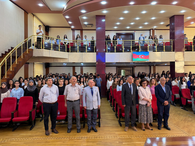 Fizika fakültəsində I kurslarla görüş keçirilib