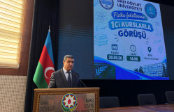 Fizika fakültəsində I kurslarla görüş keçirilib