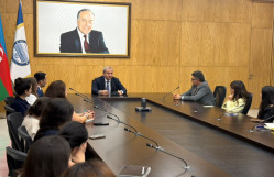 BDU rektoru ADPU və Corc Vaşinqton Universitetinin ikili diplom proqramının tələbələri ilə görüşüb