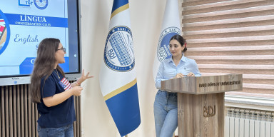 Lingua Conversation Club tərəfindən kimya fakültəsinin tələbələr üçün ilk təlim keçirilib