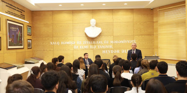 BDU-da “Heydər Əliyev mühazirələri”: professor Misir Mərdanovla görüş