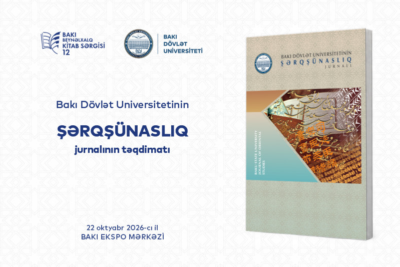 XII Bakı Beynəlxalq Kitab Sərgisində “BDU-nun Şərqşünaslıq jurnalı” təqdim olunub
