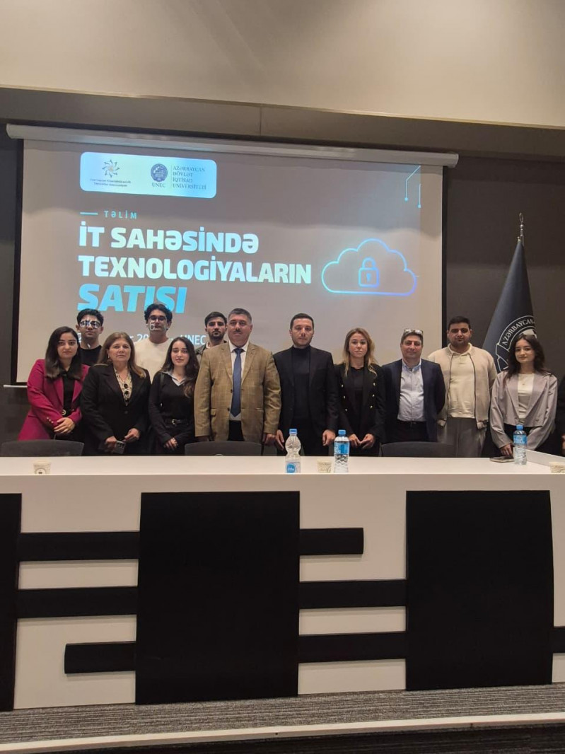 Tətbiqi riyaziyyat və kibernetika fakültəsinin Kibertəhlükəsizlik Klubu üzvləri İT texnologiyalarının satışı üzrə təlimdə iştirak ediblər.