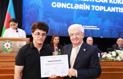 BDU-da qəbul imtahanlarında yüksək bal toplamış Qərbi Azərbaycandan olan gənclərlə görüş