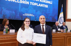 BDU-da qəbul imtahanlarında yüksək bal toplamış Qərbi Azərbaycandan olan gənclərlə görüş