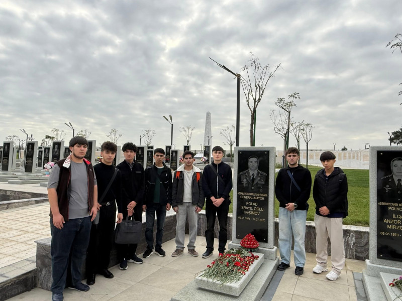 8 Noyabr - Zəfər Gününün 6-cı il dönümü münasibəti ilə Hərbi Memorial Məzarlığa yürüş keçirilib