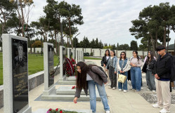 BDU-nun Kimya fakültəsinin tələbələri Hərbi Memorial Məzarlığı ziyarət ediblər