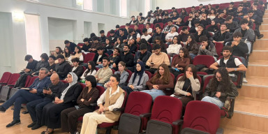 Coğrafiya fakültəsində turizmin inkişafı və gənclər üçün imkanlara dair təlim keçirilib