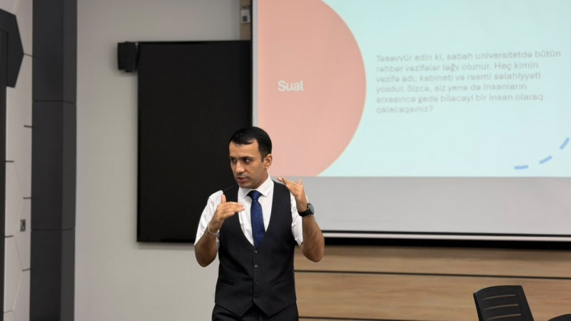 BDU-da gənclər təşkilatlarının üzvlərinə liderlik və idarəetmə bacarıqları üzrə təlim keçilib