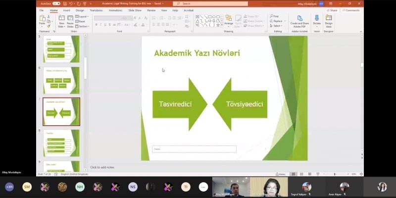 BDU-da “Elmi tədqiqat və akademik yazı” mövzusunda təlim