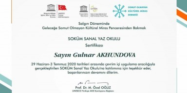 Azərbaycan şifahi xalq ədəbiyyatının dissertantı sertifikatla təltif olunub