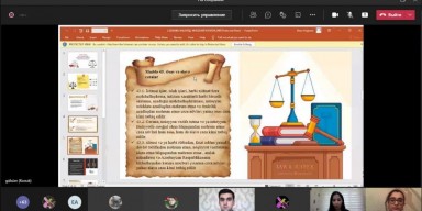 Hüquq Fakültəsi Tələbə Gənclər Təşkilatı tərəfindən "Beynəlxalq Cinayət Məhkəməsi: Tərkibi, Strukturu və Yurisdiksiyası" adlı onlayn elmi-praktik tədbir